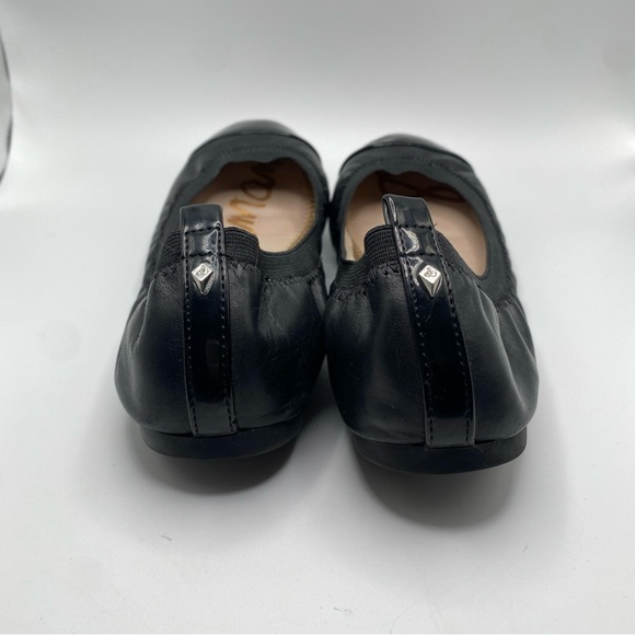 Sam Edelman Cap Toe Baxton Womens Ballet Shoes Flats Size 6.5 Black Leather - Picture 3 of 6